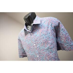Penguin MunsingWear Dress Shirt Heritage Slim Fit Floral Mens Size 2XL XXL